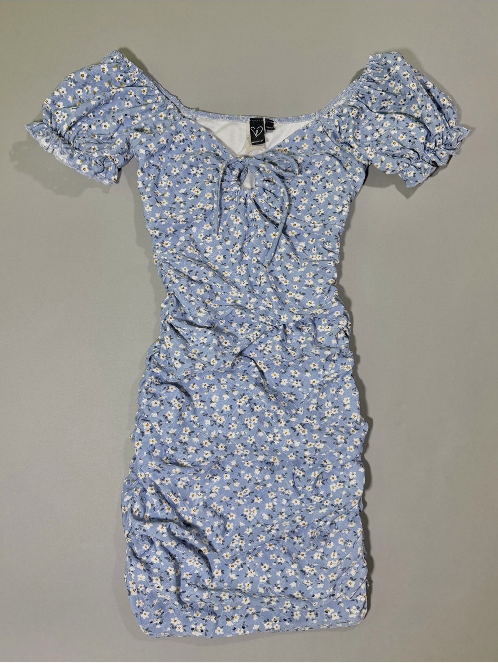 Windsor Floral Mini Dress w/Ruching